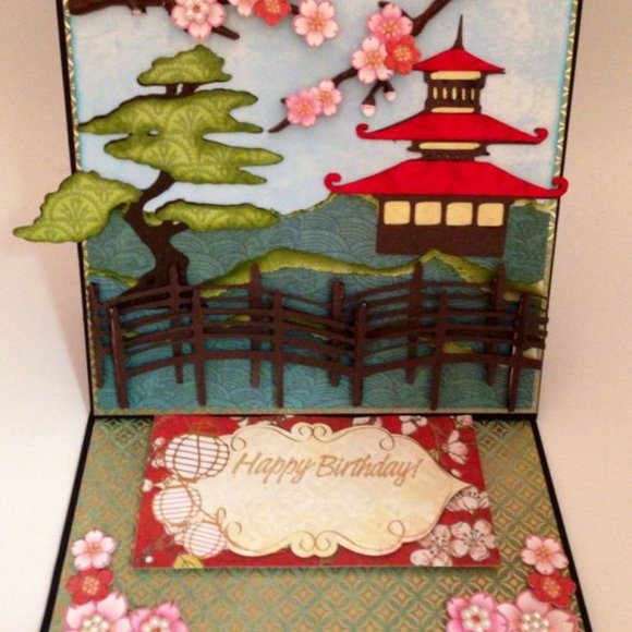 Cricut PAGODA shape (Asian theme) - Picture 6 of 16